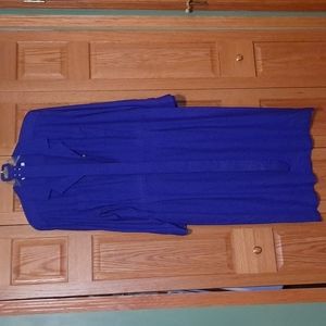 Vintage plus size silk dress with belt